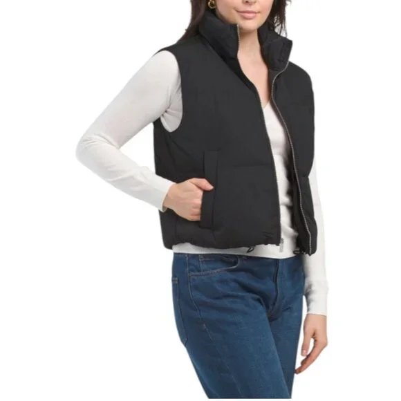 ジャケット・アウター theory Polished Nylon Puffer Vest Theory | Jackets & Coats | Theory Cropped Puffer Vest | Poshmark